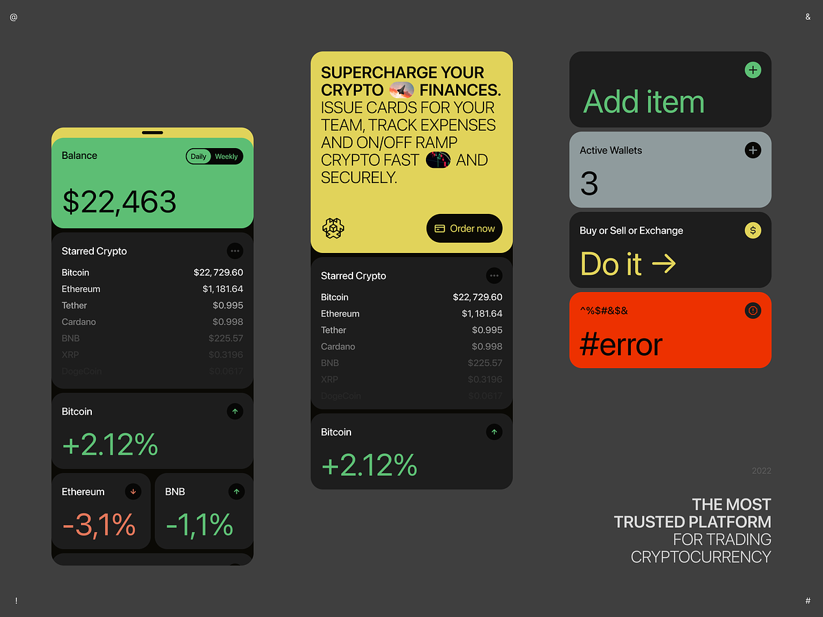 This interface presents a dense, data-rich view typical of a cryptocurrency trading platform, utilizing a dark mode aesthetic with high-contrast accent colors. The design prioritizes readability and immediate presentation of financial metrics.