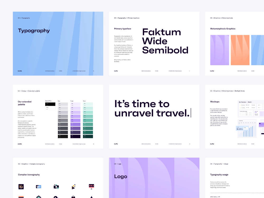 This collection showcases a clean, modern aesthetic heavily focused on typography and soft geometric shapes. The visual language relies on subtle gradients and ample white space to create an airy, professional, and approachable feel.