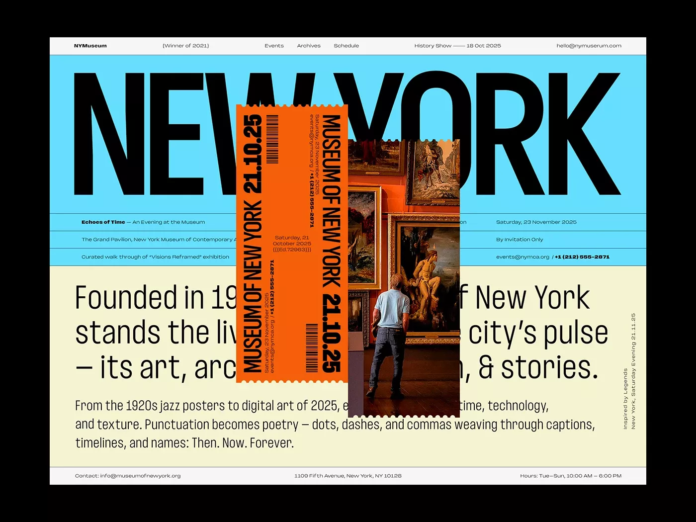 The design effectively balances bold, modern typography with textural, historical imagery to create a sense of depth and heritage. It utilizes a strong color contrast between the cool blue background and warm, earthy tones to guide the viewer through the publication's narrative. The overall feel is academic yet engaging and visually compelling.