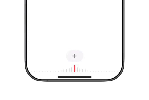 This image displays a minimalist, clean interface element, likely representing a status indicator or progress bar within a digital product. The design emphasizes simplicity and functionality through subtle use of negative space and a clear, linear progression.