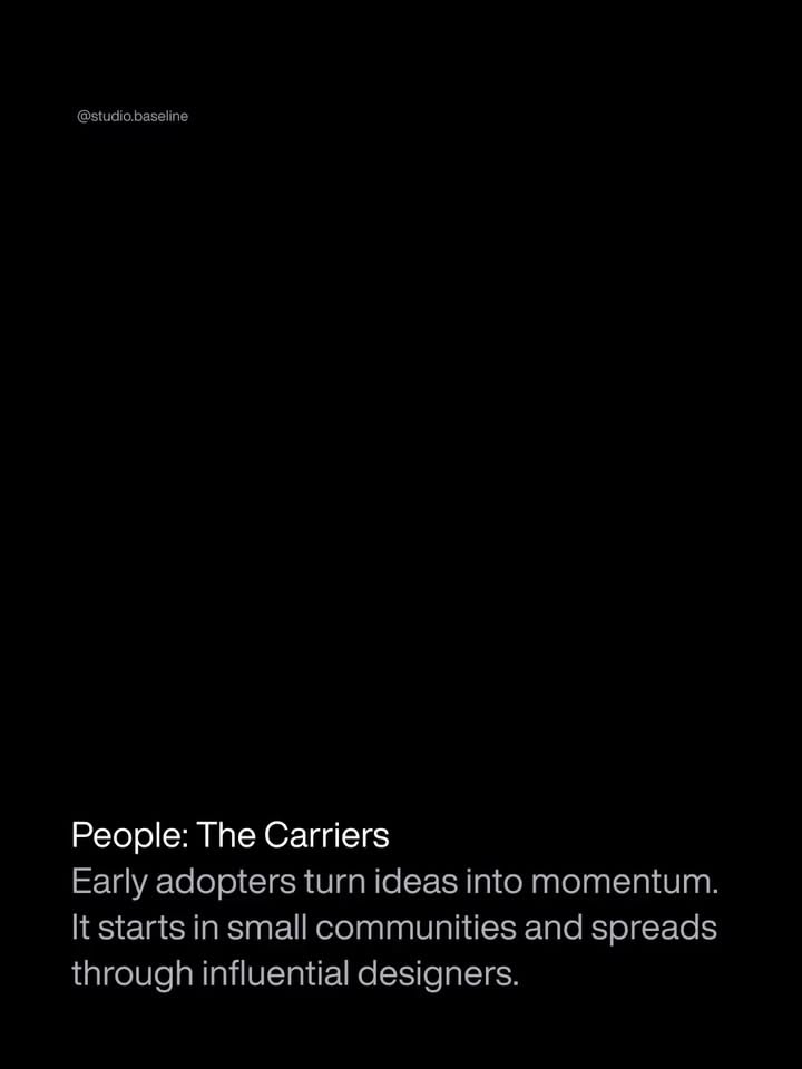 The image is extremely minimalist, featuring only white text against a pure black background. The design relies on stark contrast and ample negative space to convey a sense of seriousness and focused messaging.