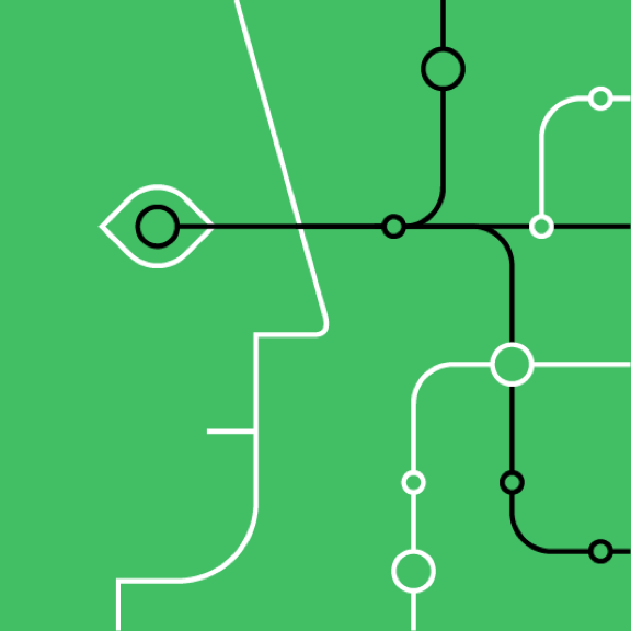 This image features a minimalist, line-art style graphic depicting a profile silhouette connected by circuit-like lines. The design is clean, modern, and suggests concepts related to connectivity, data flow, or human-technology interaction.