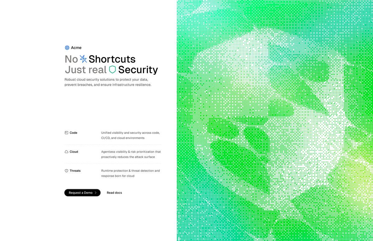 This design utilizes a clean, modern aesthetic anchored by vibrant green and teal tones against a stark white background. The visual language is professional and technical, employing clear iconography and simple typography to convey security features effectively. The overall feel is trustworthy, innovative, and highly professional.