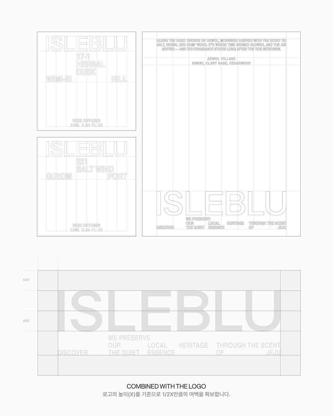 The design is minimalist and text-heavy, utilizing a grid structure to present various names or concepts in a clean, organized manner. The visual language is stark and relies heavily on negative space to create a sense of order and perhaps a subtle, understated elegance.