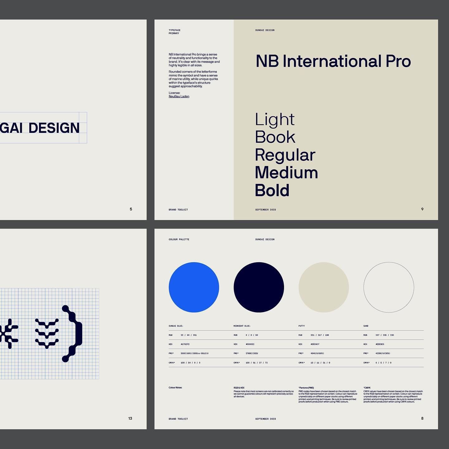 This page exhibits a highly professional and minimalist design, focusing on clear typography, structured layouts, and a restrained color palette to establish a premium brand identity. The visual language is clean, academic, and corporate, emphasizing precision and sophisticated simplicity.