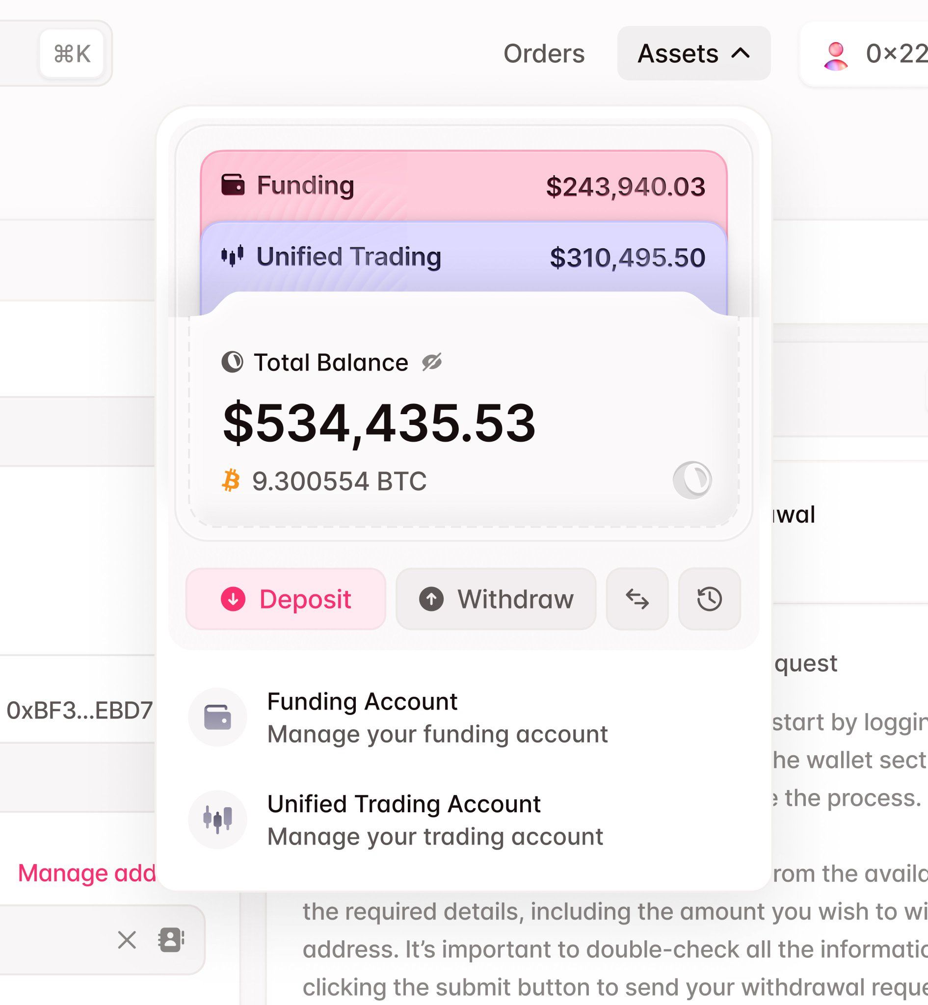 This interface employs a clean, card-based design typical of modern fintech applications, prioritizing data clarity and functional accessibility. The visual language is minimalist and professional, utilizing subtle color separation to guide the user through complex financial information. The overall feel is highly organized and trustworthy.