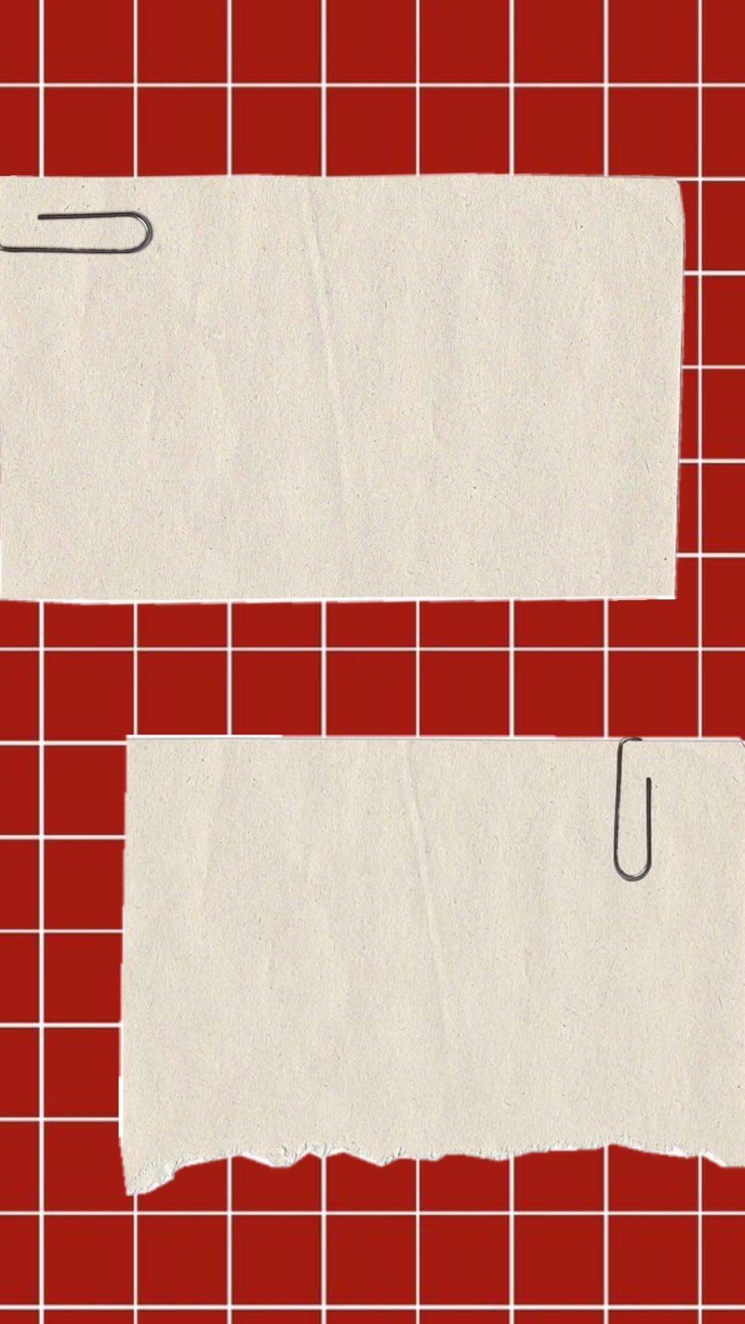 This design features a stark, minimalist composition dominated by a grid pattern and off-white paper elements set against a deep, warm red background. The visual language is clean, structured, and somewhat archival or note-like, creating a sense of organized yet raw documentation.