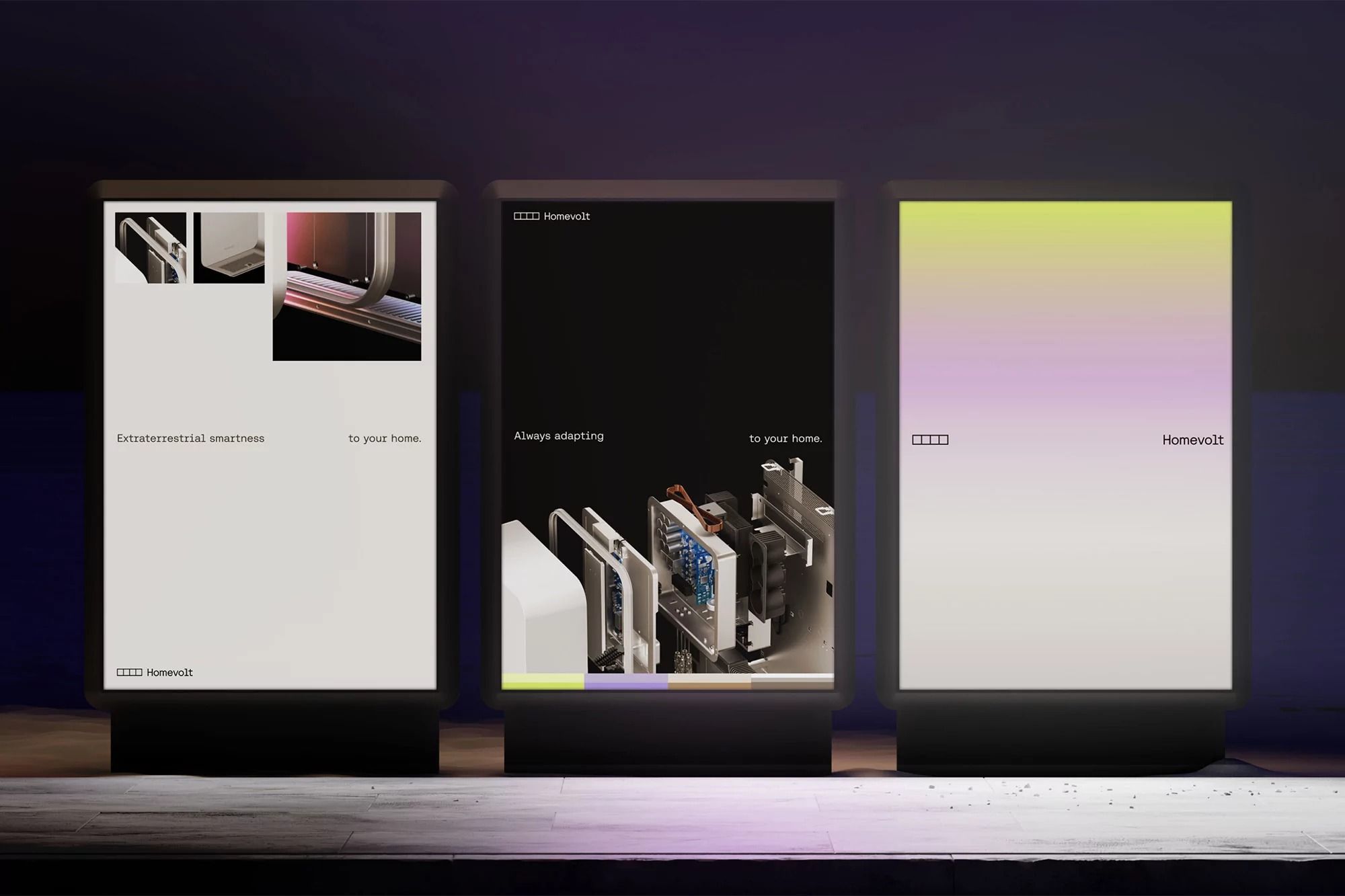 This visual presents a sleek, modern interface design, utilizing a dark theme with soft gradient accents to showcase technological concepts. The design emphasizes clean lines, high contrast, and a sophisticated, minimalist aesthetic suitable for high-end product visualization.