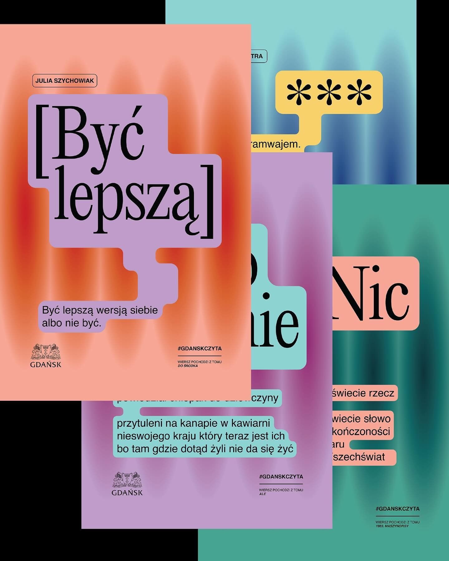 This graphic utilizes a soft, vertical composition built from layered color blocks and bold typography to convey an introspective and motivational message. The design balances vibrant, pastel hues with negative space, creating a modern yet gentle visual language.