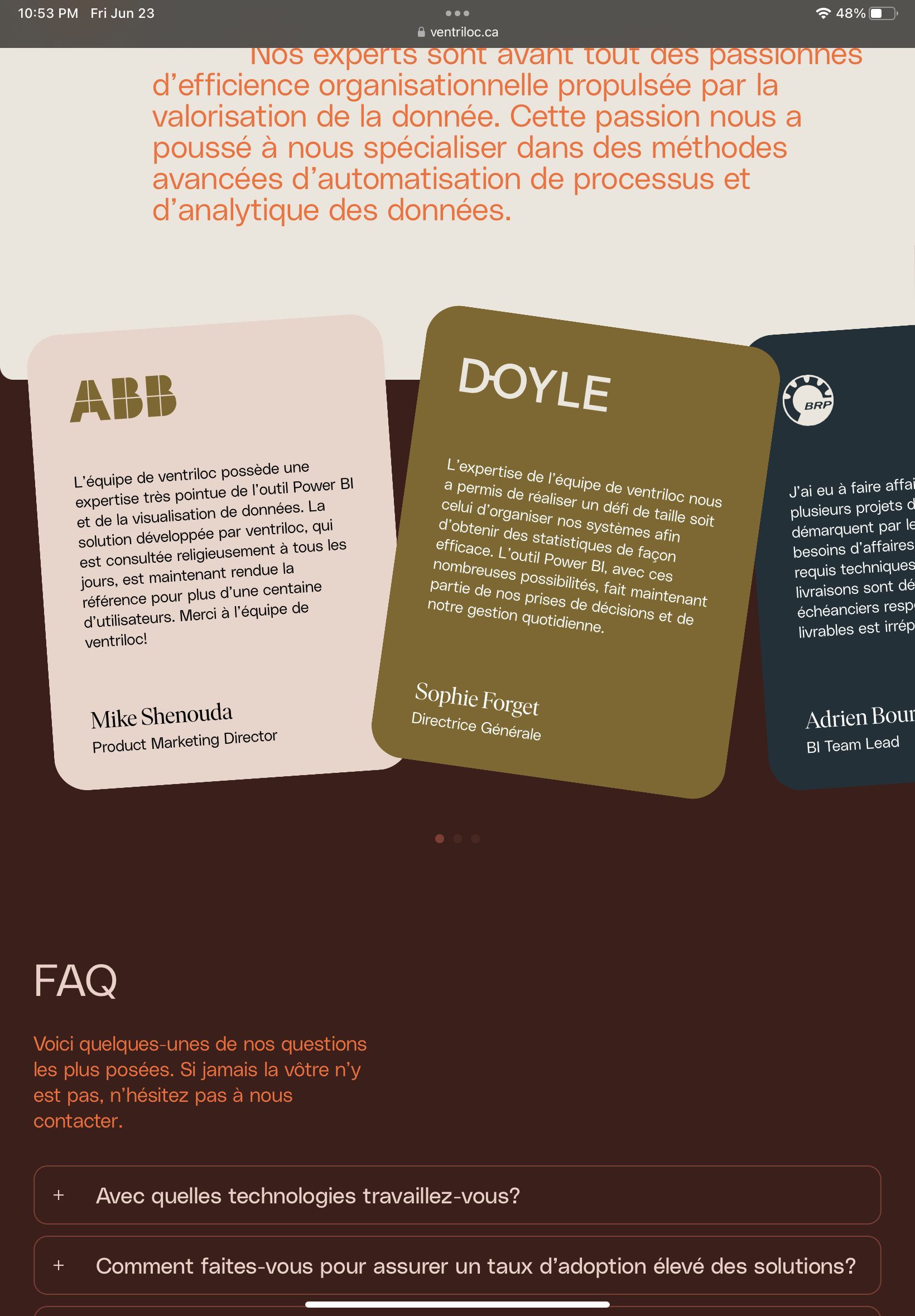 The design employs a clean, modern layout with ample white space to ensure readability and professionalism. The visual language relies on simple typography and strategic use of warm yellow accents against a neutral background to convey trust and innovation.