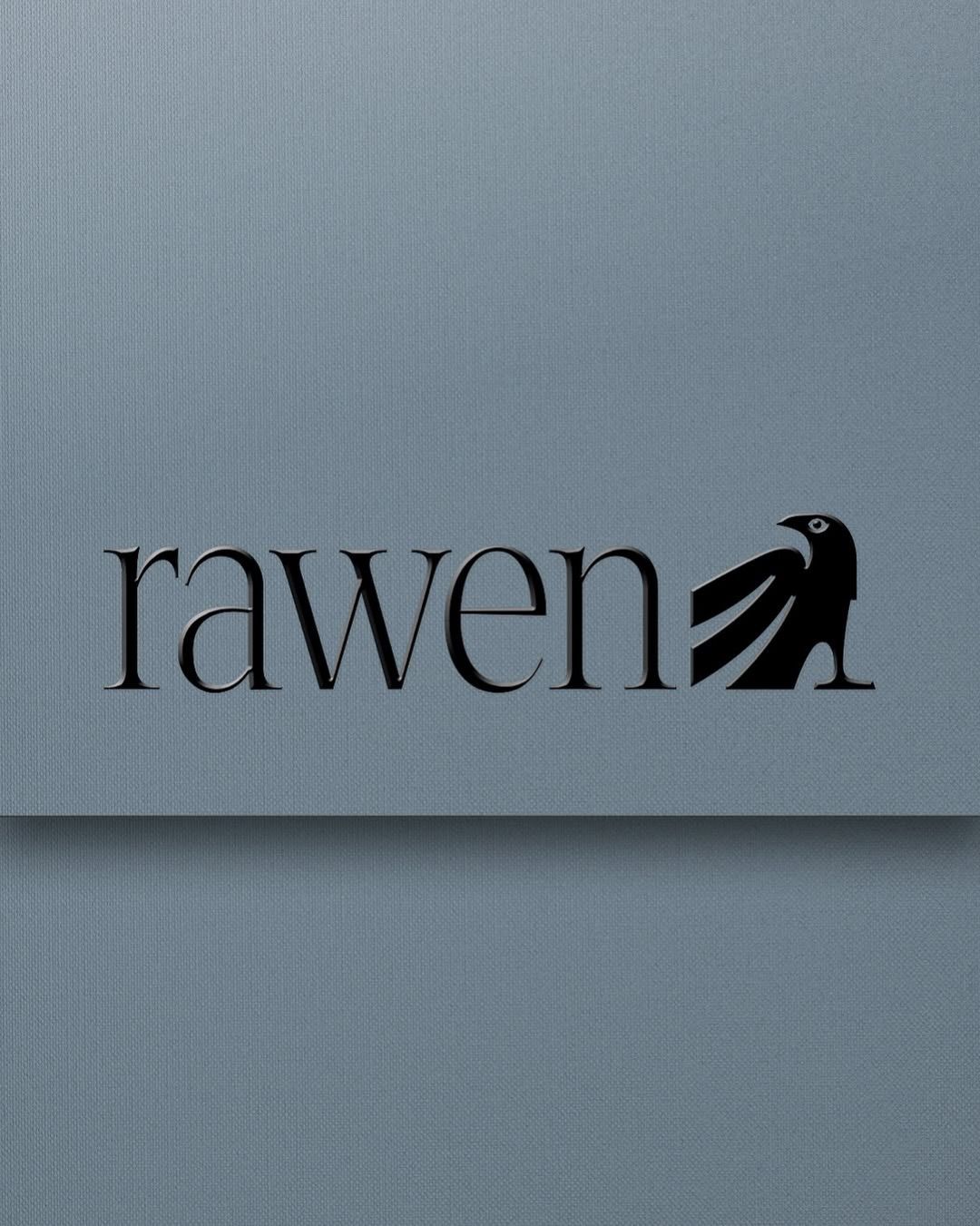 This is a minimalist and sophisticated logo design featuring a clean, lowercase wordmark paired with a stylized silhouette of a bird or raptor. The design relies heavily on negative space and precise lines to convey a sense of modern elegance and quiet strength.