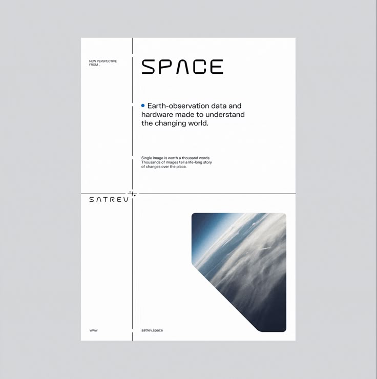 The design is minimalist and clean, utilizing ample white space to create a sense of clarity and scientific authority. The layout is stark, focusing attention on the central text and the evocative photographic element at the bottom.