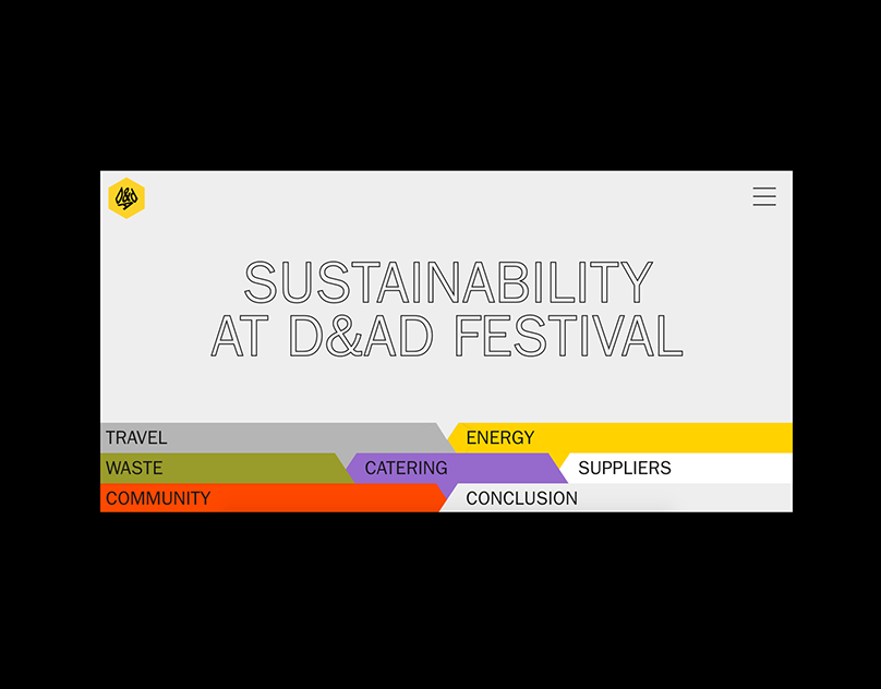 This design utilizes a clean, segmented layout to organize complex information related to sustainability. The visual language is minimalist and highly structured, using distinct horizontal color bars against a neutral background to categorize topics effectively.