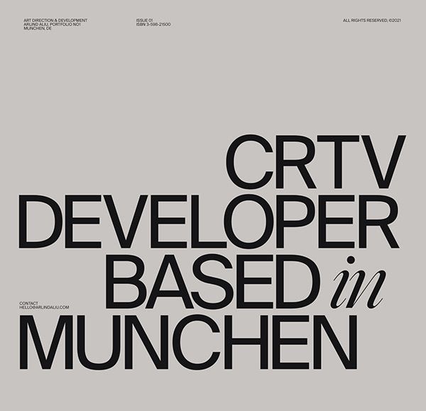 This design utilizes stark minimalism and strong typographic hierarchy to convey a professional, modern aesthetic. The clean lines and generous negative space create a highly sophisticated and uncluttered visual experience.