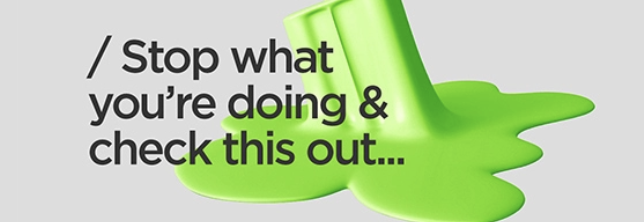 This design utilizes a clean, minimalist aesthetic featuring a vibrant, organic 3D shape against a neutral background. The visual language is modern and fluid, designed to immediately capture attention through its bright color and smooth rendering.