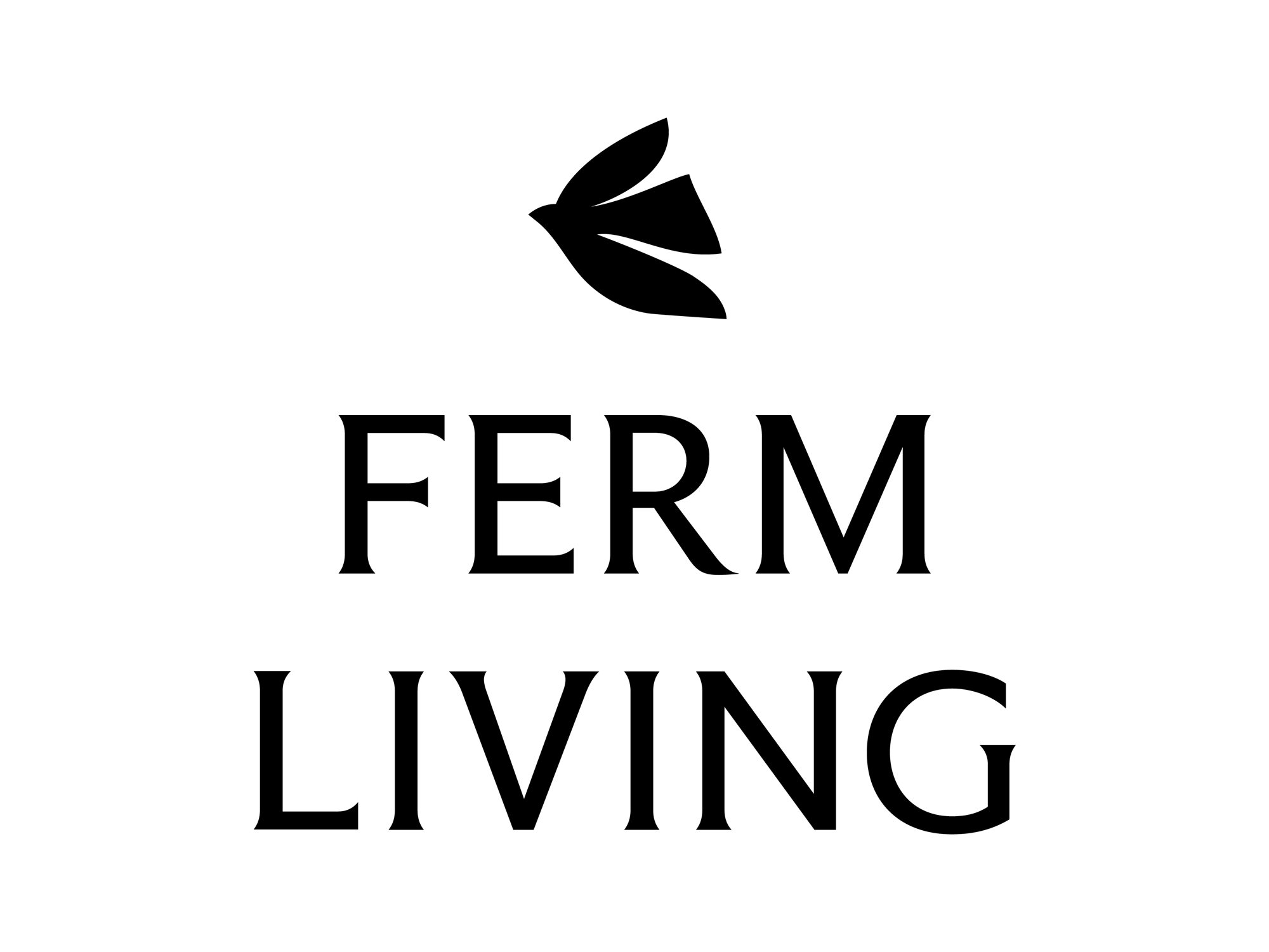 This logo employs a sophisticated minimalist approach, pairing a simple organic graphic with clean, high-contrast typography to convey a sense of natural elegance. The design is refined and relies heavily on negative space and strong typographic hierarchy to establish a luxurious, modern brand identity.
