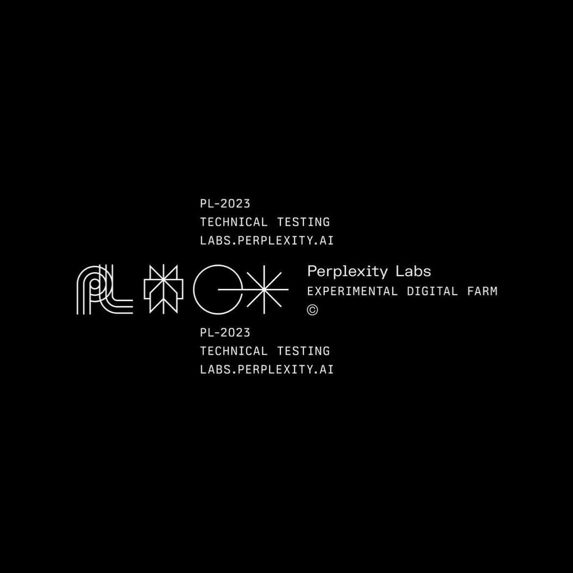 This design utilizes extreme minimalism and high contrast to convey a clinical and technical tone. The visual language relies on stark typography and negative space, creating a sophisticated, research-oriented aesthetic suitable for a high-tech brand.