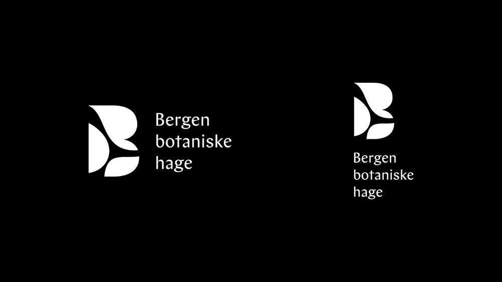 The design is minimalist and clean, relying on strong negative space and a simple, bold geometric monogram. The visual language is modern and professional, emphasizing simplicity and brand recognition through stark contrast.