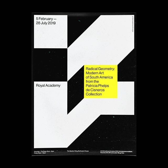 This design utilizes a stark, high-contrast geometric language dominated by black and white quadrants to convey a sense of modern academic rigor. The composition is clean, minimalist, and relies heavily on negative space to draw attention to the textual information and the implied structure of the artwork.