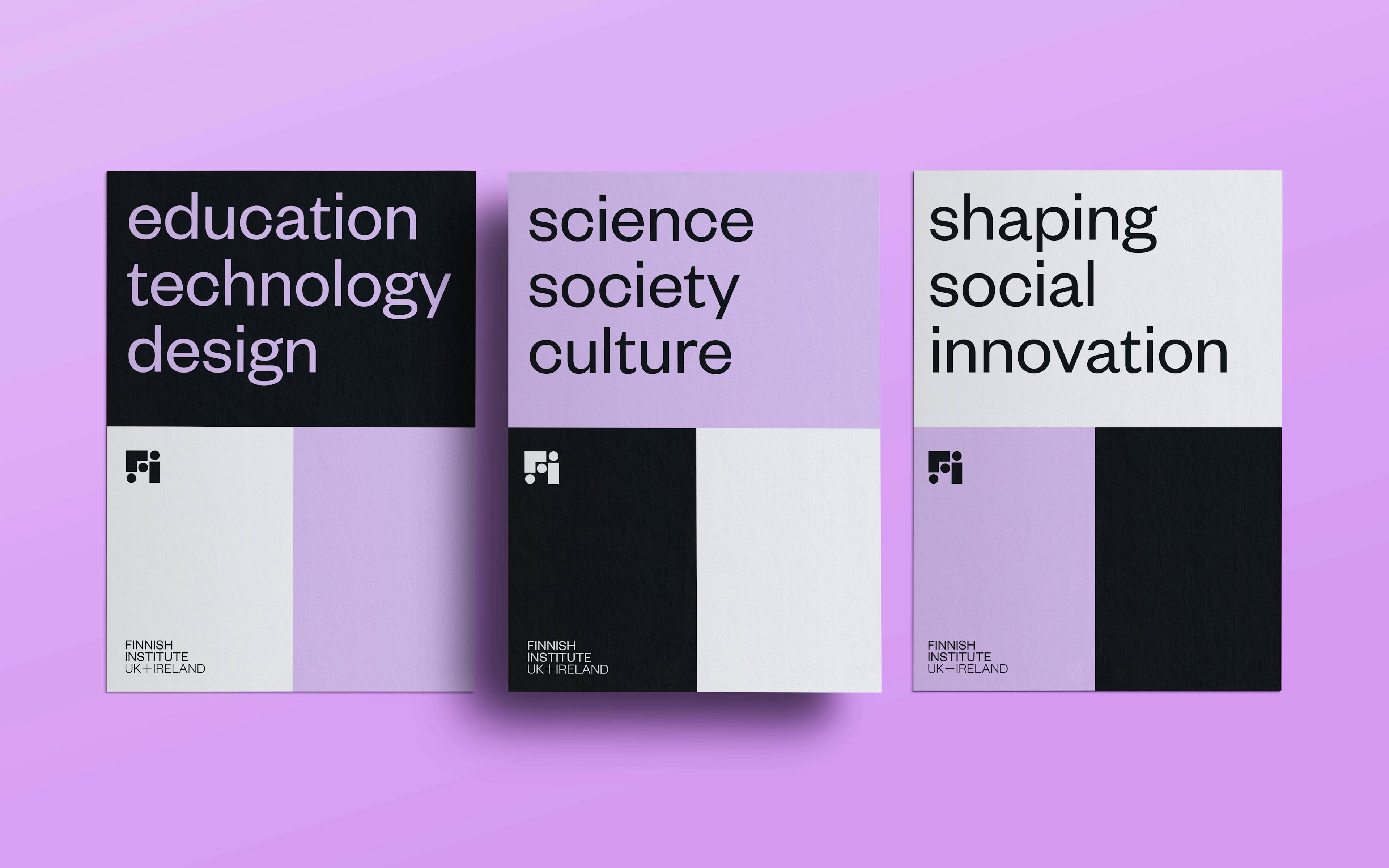 This design utilizes a clean, minimalist aesthetic achieved through stark text contrasts and soft pastel backgrounds. The visual language is highly structured, employing distinct blocks to segment different concepts while maintaining a cohesive, professional tone.