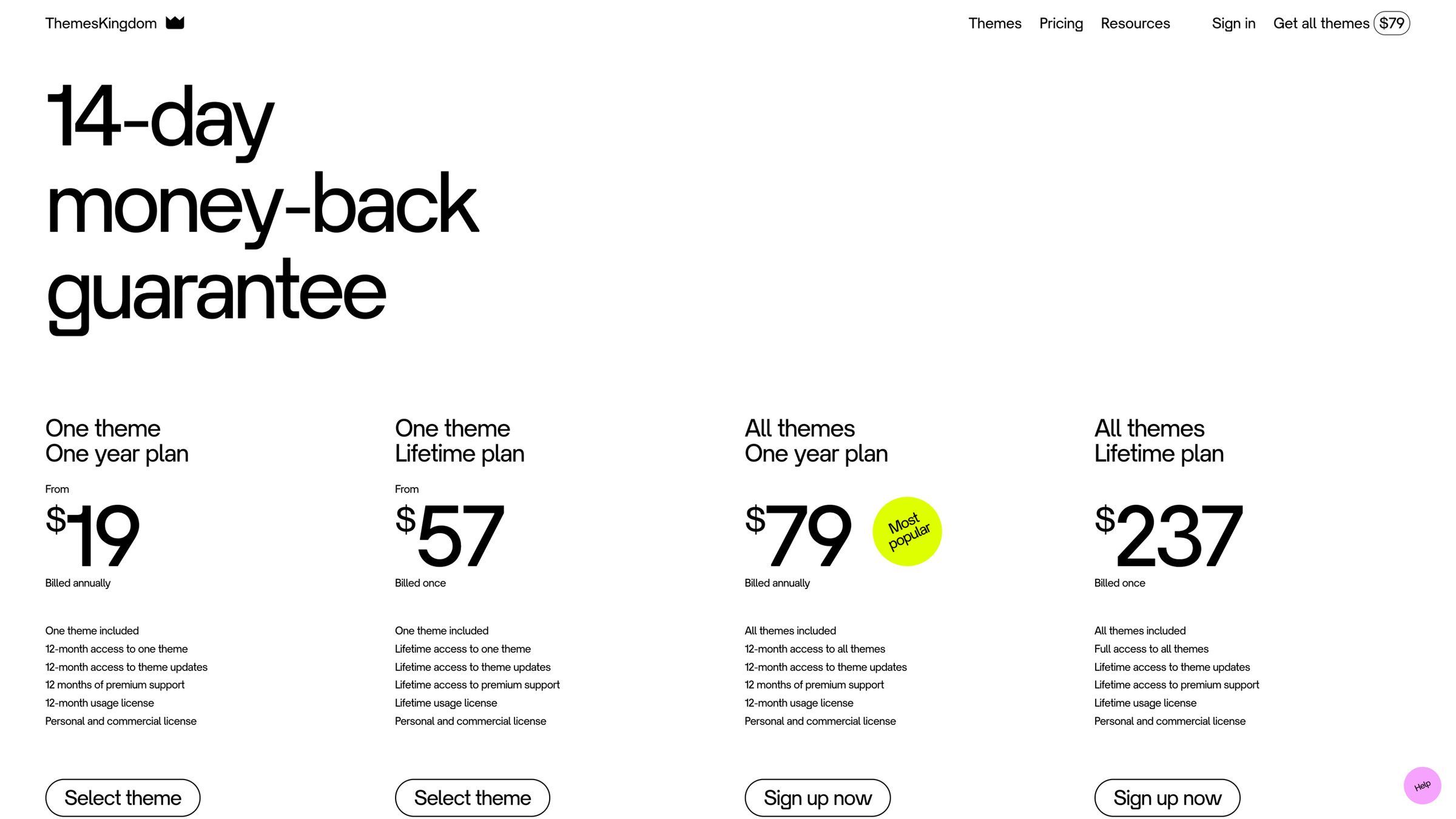 The design is clean, minimalist, and professional, utilizing ample white space to clearly present pricing tiers for a service. The visual language is straightforward and focused entirely on conveying value propositions through clear typography and pricing structures.