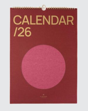 This design utilizes a sophisticated, minimalist aesthetic, relying on a striking contrast between deep, warm tones and metallic accents. The visual language is clean and hierarchical, making the essential information—the date—pop against a rich background. The overall feel is mature and elegantly simple.