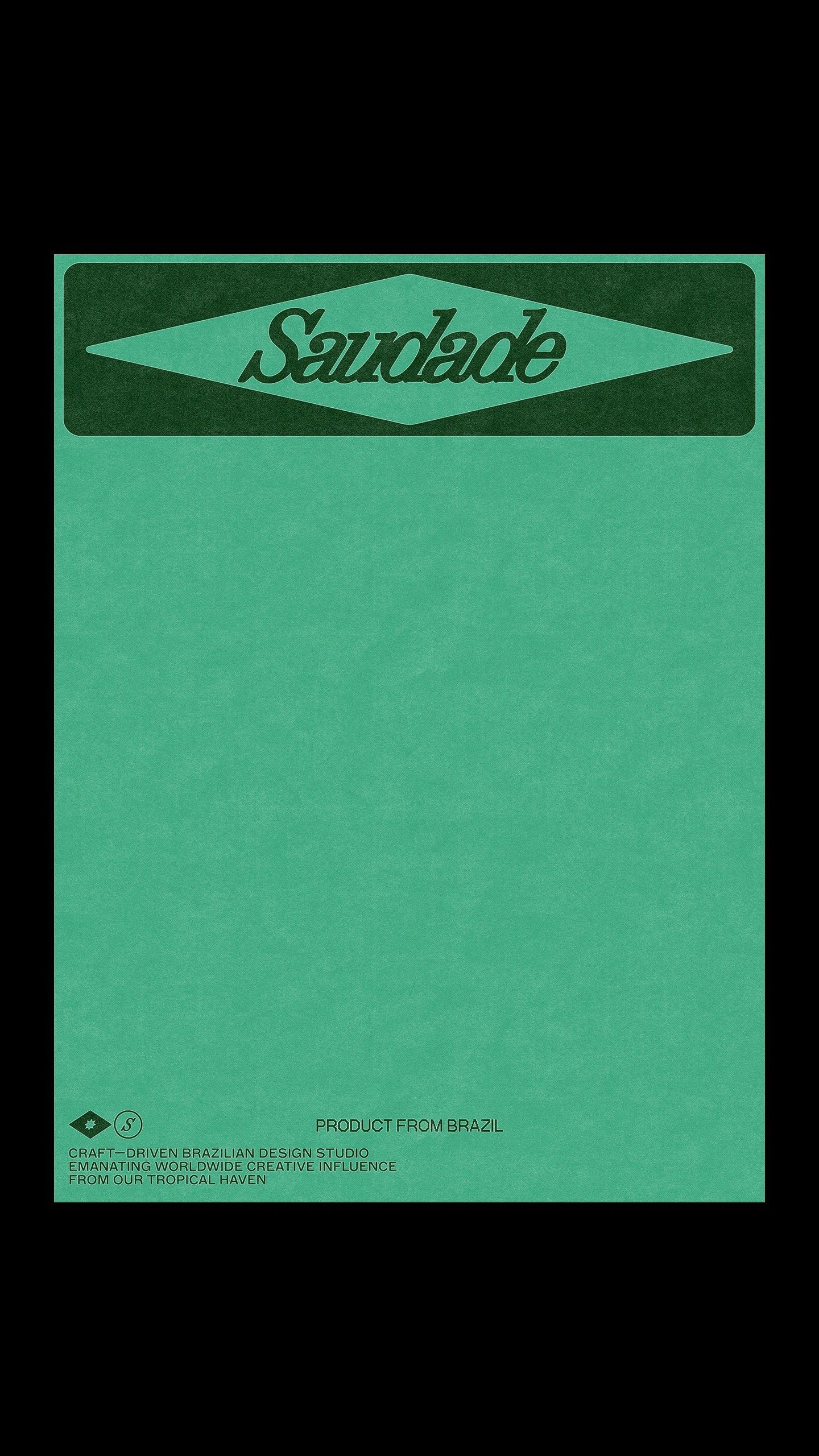 The design is minimalist and clean, utilizing a simple color block with a distinct header element. The visual language is understated yet sophisticated, relying on negative space and a muted teal tone to convey a sense of artisanal quality.