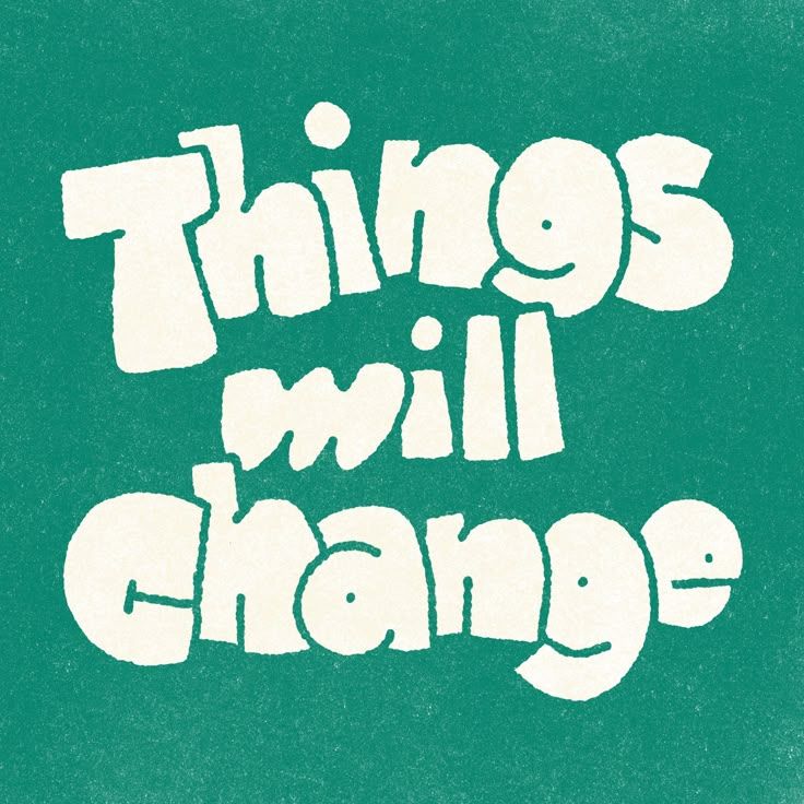 This design uses high contrast between stark white text and a deep teal background to create a bold, impactful statement. The typography has a slightly imperfect, hand-drawn quality that lends an authentic, raw, and slightly distressed feel to the message.