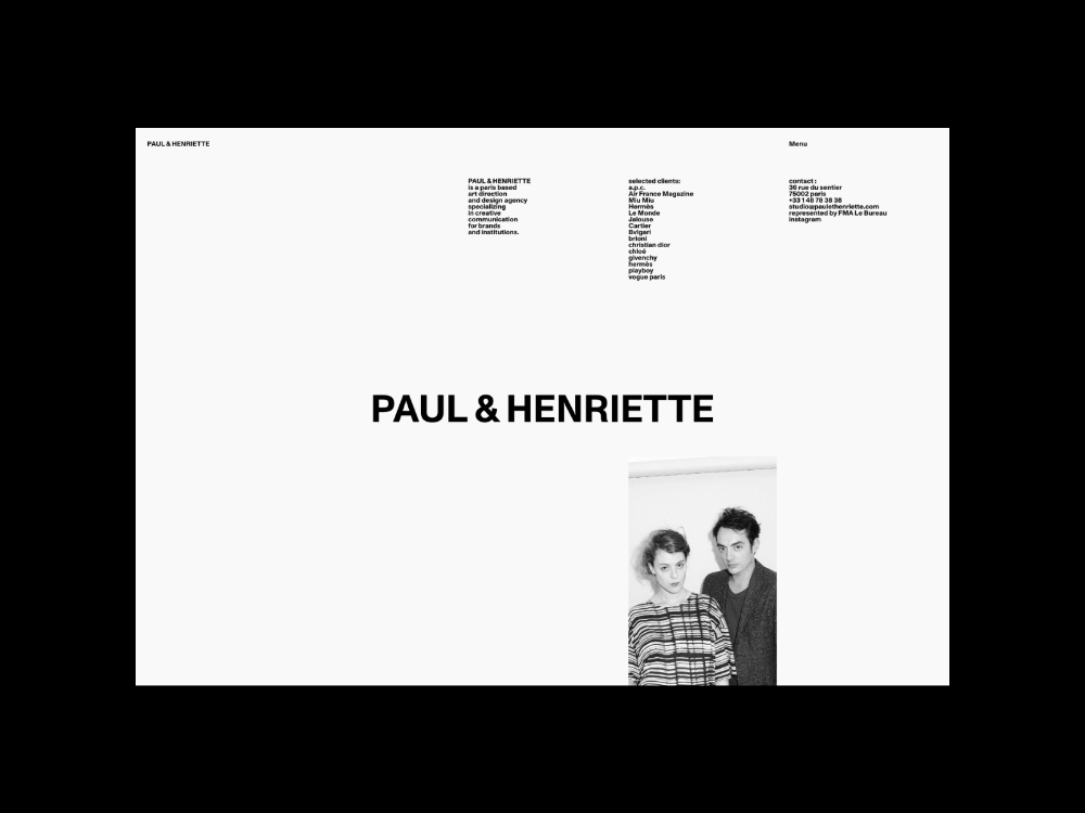 The design is minimalist and clean, employing a stark white background to emphasize typography and negative space. It presents a professional yet understated aesthetic, focusing on clear hierarchy through simple text arrangements.