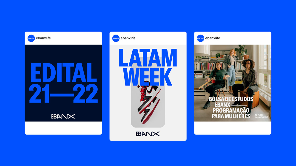 This set of promotional graphics utilizes a clean, modern visual language dominated by strong geometric shapes and high contrast. The design effectively uses negative space and bold typography to convey professional events and academic opportunities with a sense of authority.