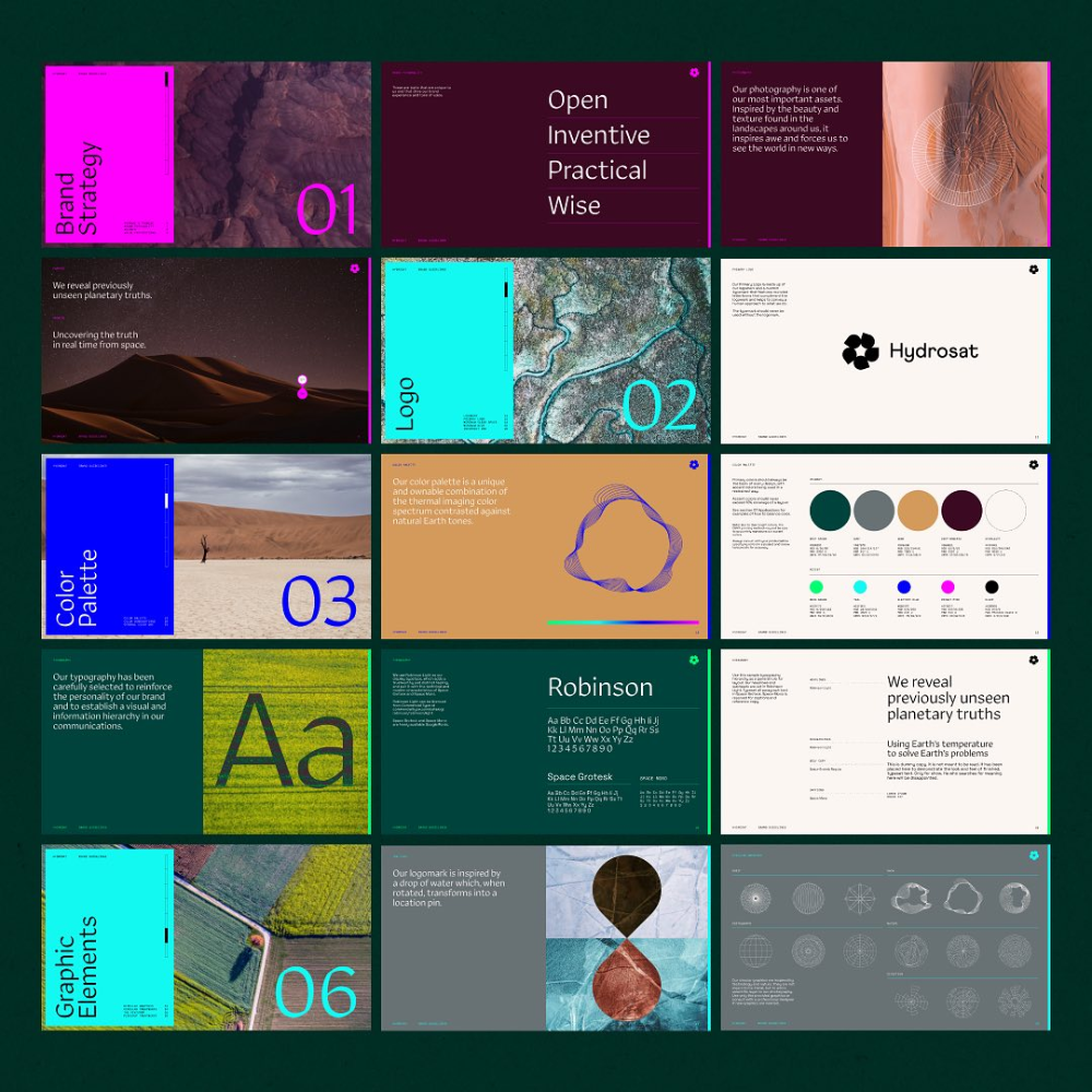 This portfolio showcases a highly refined and sophisticated visual language, blending organic textures with clean, structured layouts. The design utilizes a muted, earthy palette and strong typographic hierarchy to convey a professional and conceptual mood.