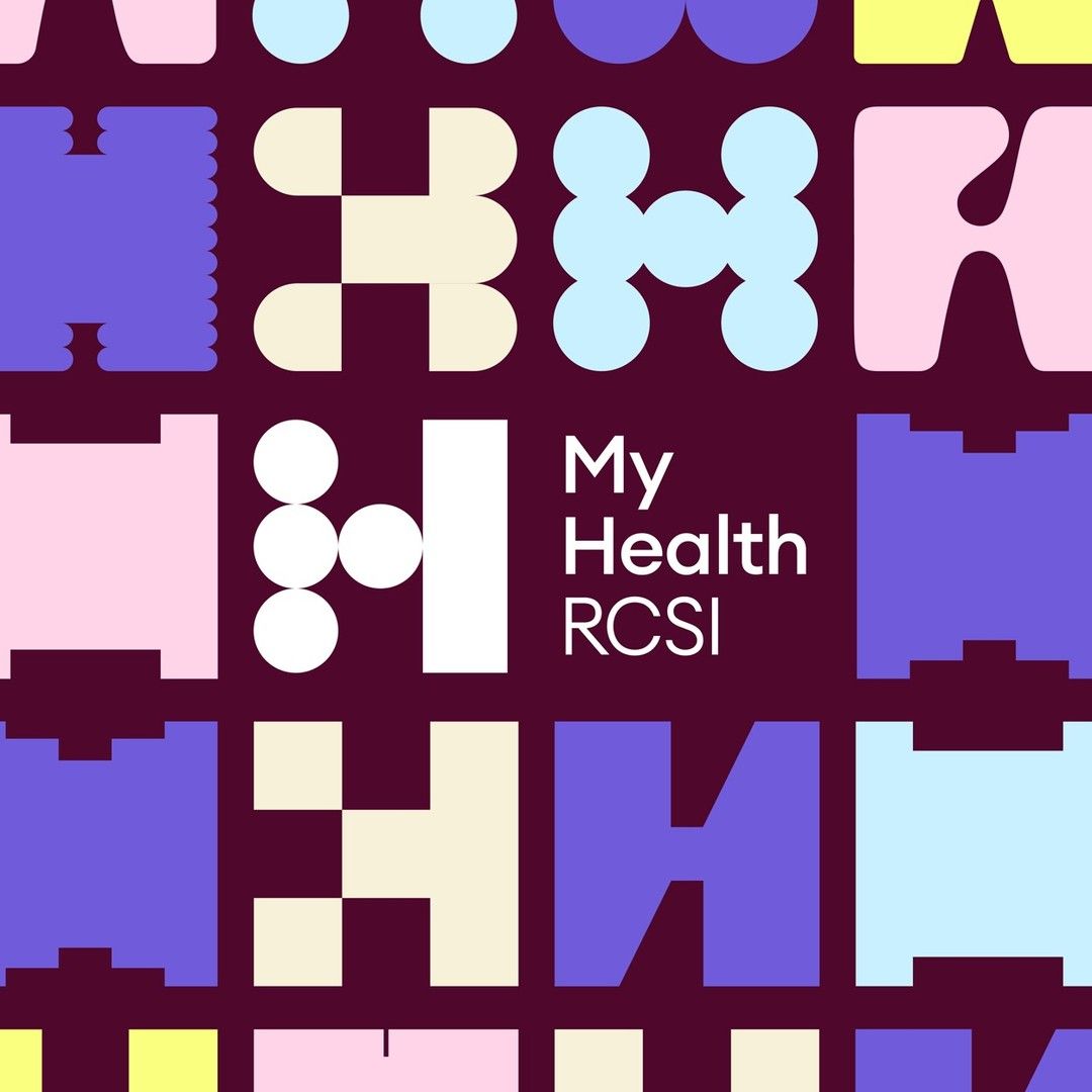 This design features a vibrant yet soft color palette combined with a highly geometric and blocky typographic pattern. The visual language relies on the repetition of stylized letters within a structured grid to create rhythm and texture. The overall feel is clean, playful, and modern.