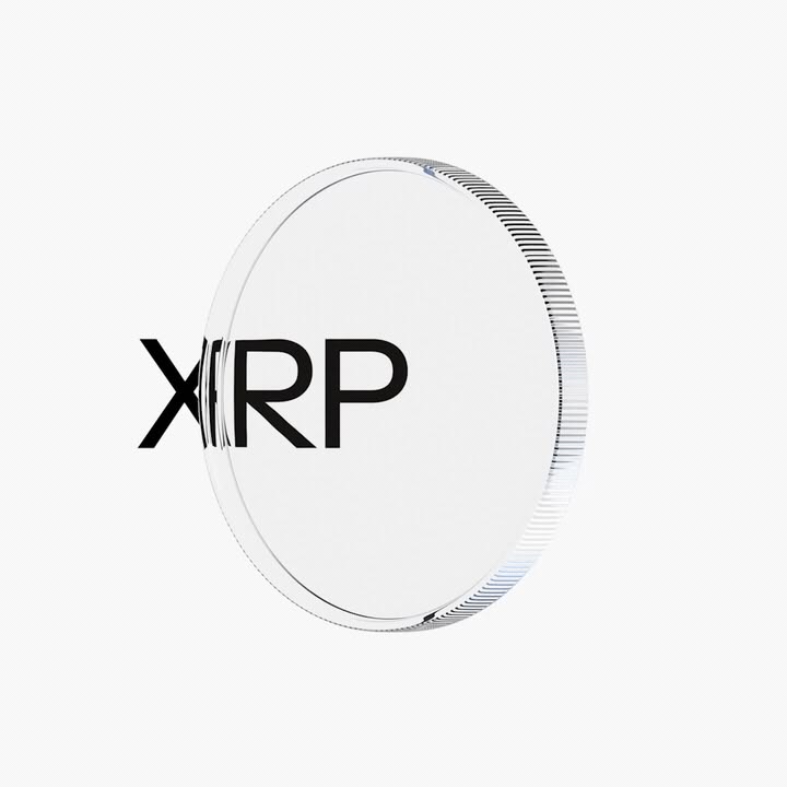 The image features the acronym 'XRP' presented in a clean, modern, and professional circular badge or seal design. The visual language relies on negative space and subtle texture to convey a sense of technological solidity and official endorsement.