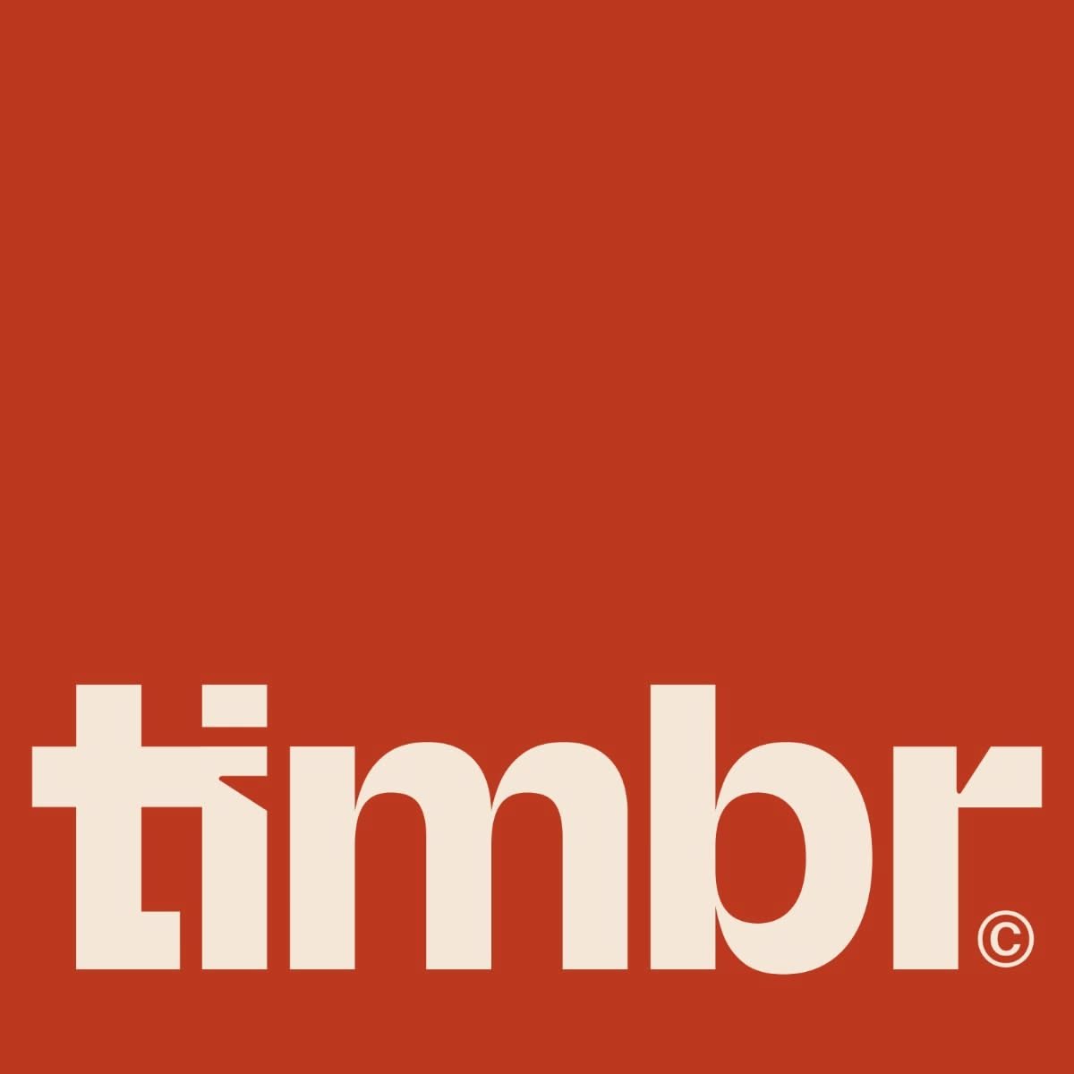 The design is minimalist and corporate, featuring a clean, sans-serif wordmark against a solid, warm terracotta background. The typography is bold and modern, conveying a sense of established professionalism and contemporary branding.