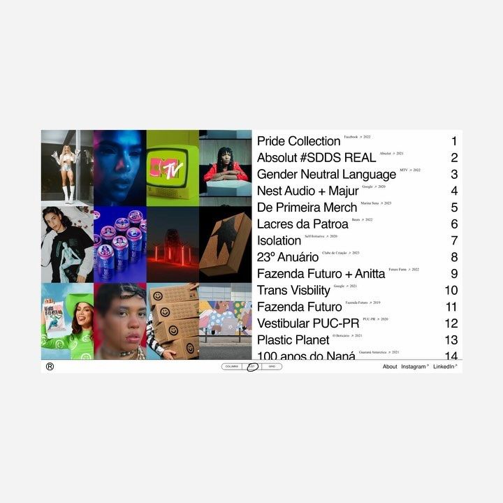 This design utilizes a clean, minimalist approach to present a ranked list or collection. The visual language is highly structured, relying on clear typography and numbered entries to convey information efficiently. The overall feel is objective and editorial, prioritizing readability over elaborate decoration.