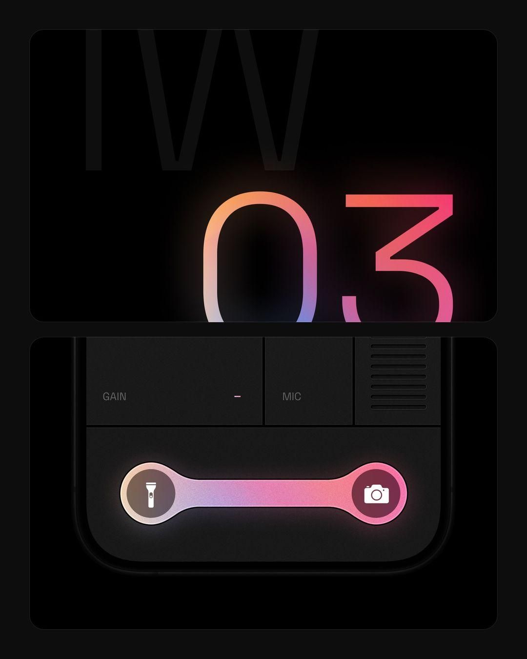 This design utilizes a dark mode aesthetic with vibrant neon accents to create a high-tech, focused interface. The visual language relies heavily on subtle glow effects against a deep black background to draw attention to key functional elements. The composition is clean and structured, emphasizing clarity and modern digital functionality.