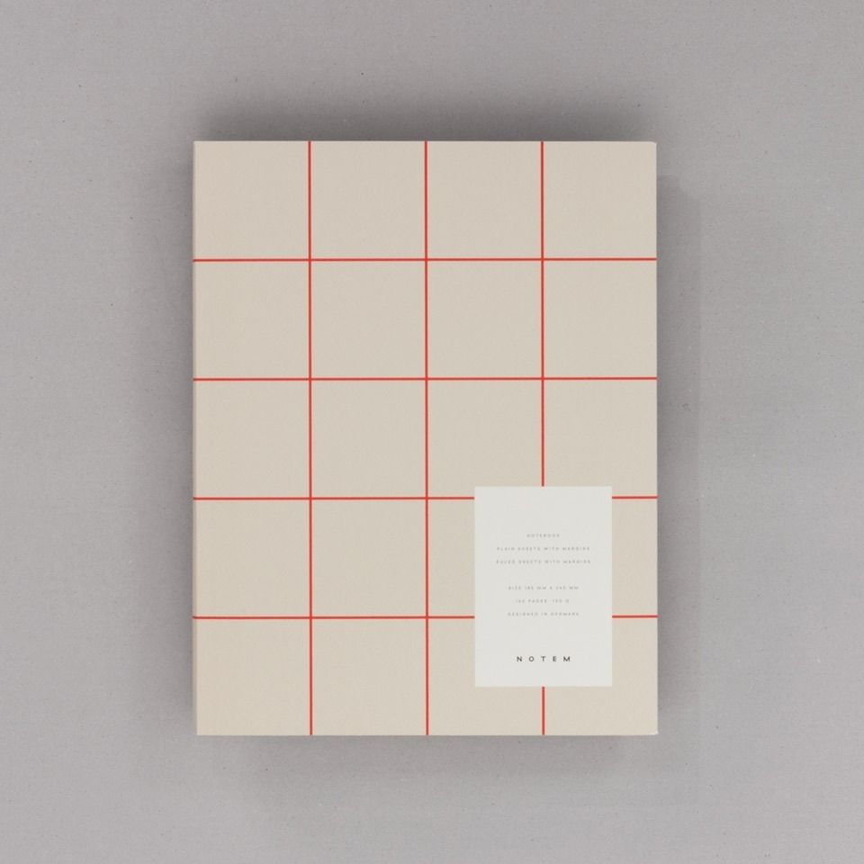 This design features a stark, minimalist grid structure applied to a soft neutral background, establishing an immediate sense of order and precision. The visual language relies heavily on geometric repetition and a limited, high-contrast color palette to create a refined and academic aesthetic.