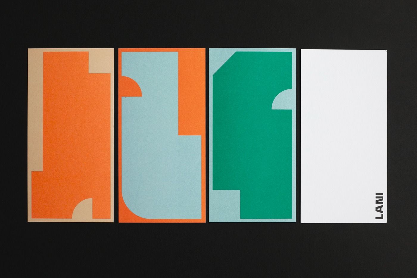 This visual study showcases a modern, minimalist approach to color blocking and geometric abstraction. The design relies on a clean juxtaposition of warm, cool, and neutral tones arranged in a precise horizontal sequence. The overall feel is structured, contemporary, and highly refined.