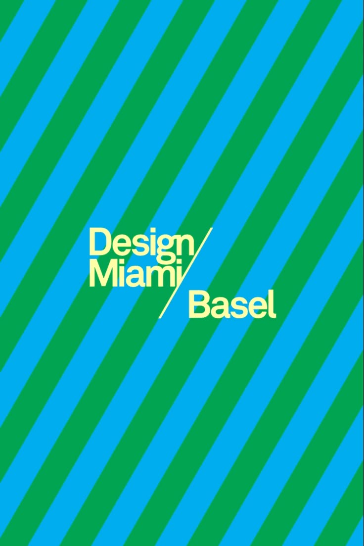 This design utilizes a bold, graphic pattern of diagonal stripes in vibrant green and blue to create dynamic movement. The visual language is clean, modern, and highly energetic, effectively drawing the eye through the repeating lines. The overall feel is fresh, professional, and stimulating.