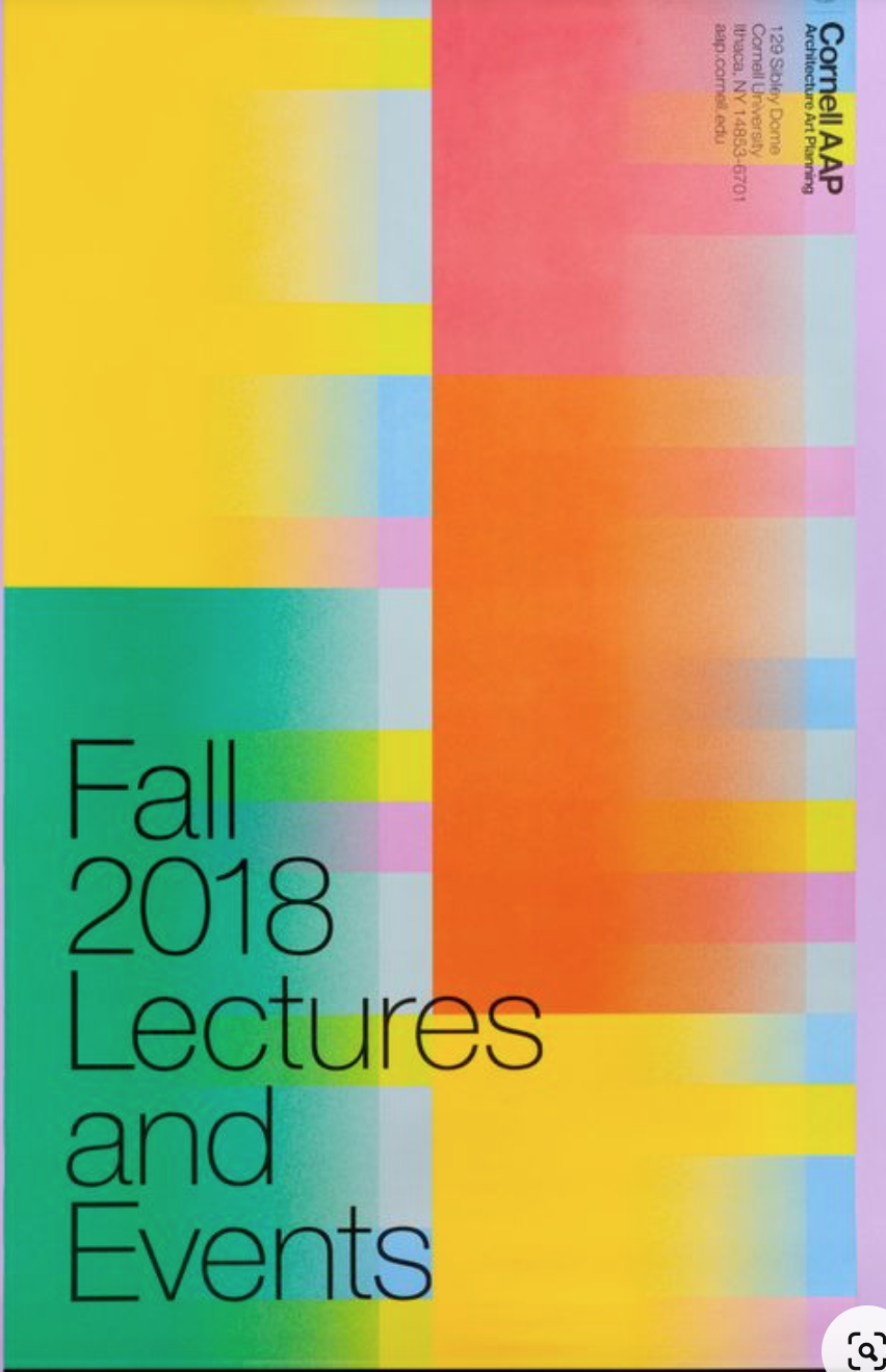 This design utilizes a vibrant, modern color gradient approach combined with strong vertical blocking to create dynamic visual separation. The layout is clean and structured, effectively guiding the viewer's eye through the spectrum of colors to highlight the event information.