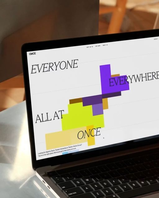 This design showcases a clean, modern aesthetic relying heavily on typographic hierarchy and geometric color blocks to convey concepts. The visual language is minimalist, utilizing ample negative space to ensure that the bold text and vibrant accents are the primary focus.