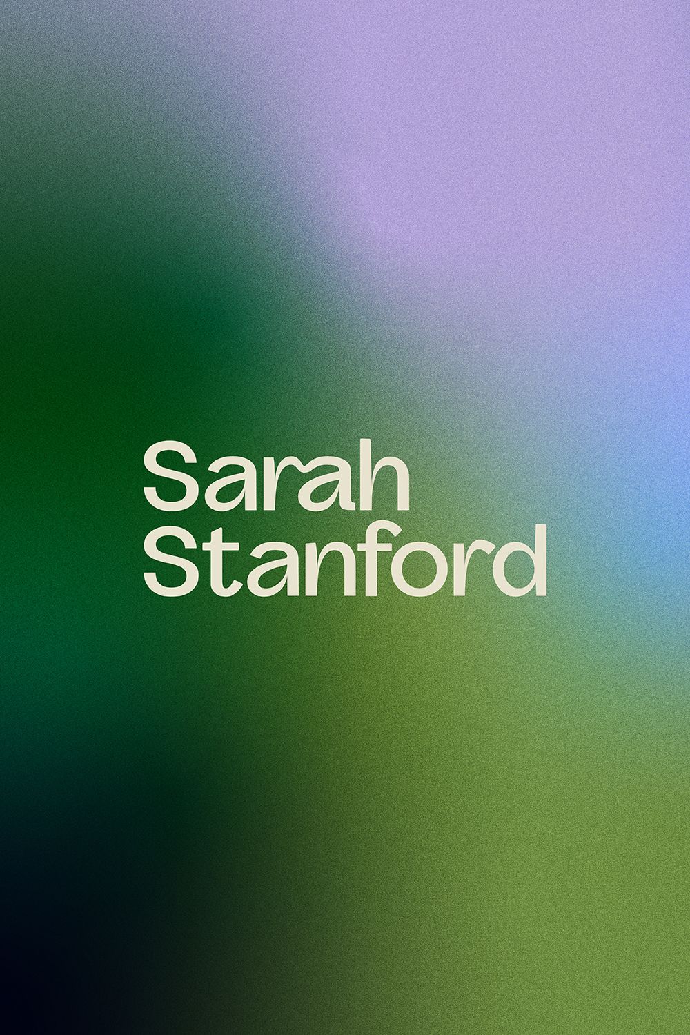 This design utilizes a soft vertical gradient transitioning between deep greens and olives to create an organic, atmospheric backdrop for clean, prominent white typography. The visual language is minimalist and sophisticated, relying on subtle color shifts to evoke a serene and grounded feeling.