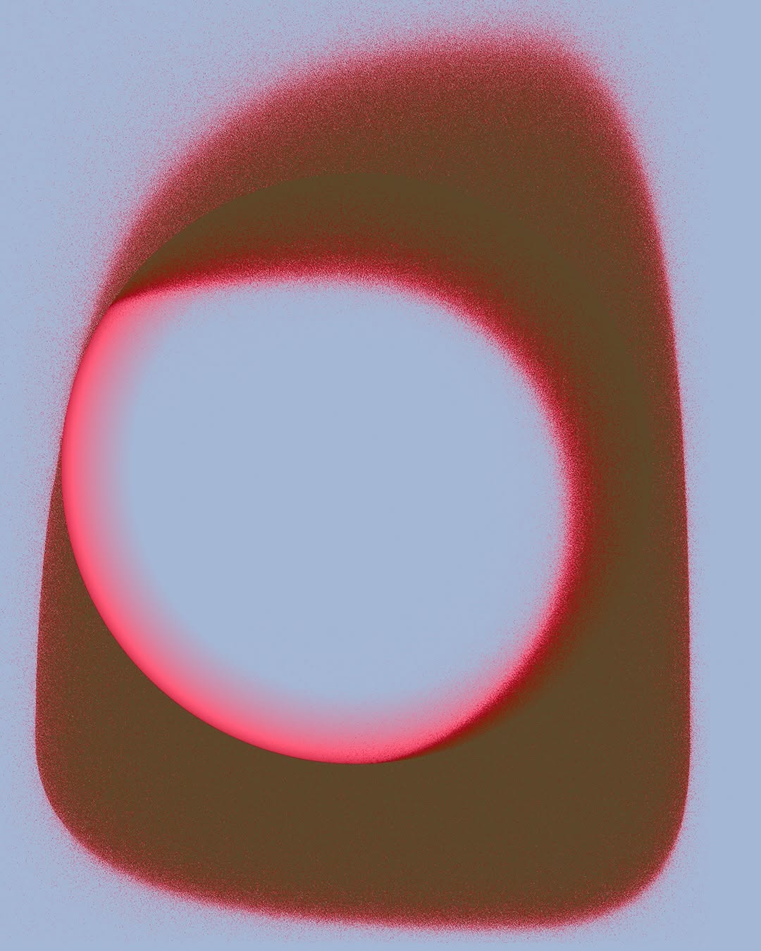 This image features a striking, organic shape defined by a strong contrast between a dark, earthy outer form and a bright, luminous inner core. The visual language is smooth and gradient-based, suggesting depth and internal energy or illumination.