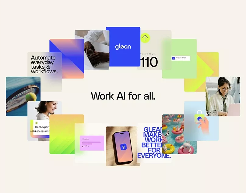 This visual employs a clean, modern flat design aesthetic utilizing vibrant geometric shapes and soft color gradients. The composition is modular and fragmented, suggesting interconnected ideas and functionality within a professional technological context.