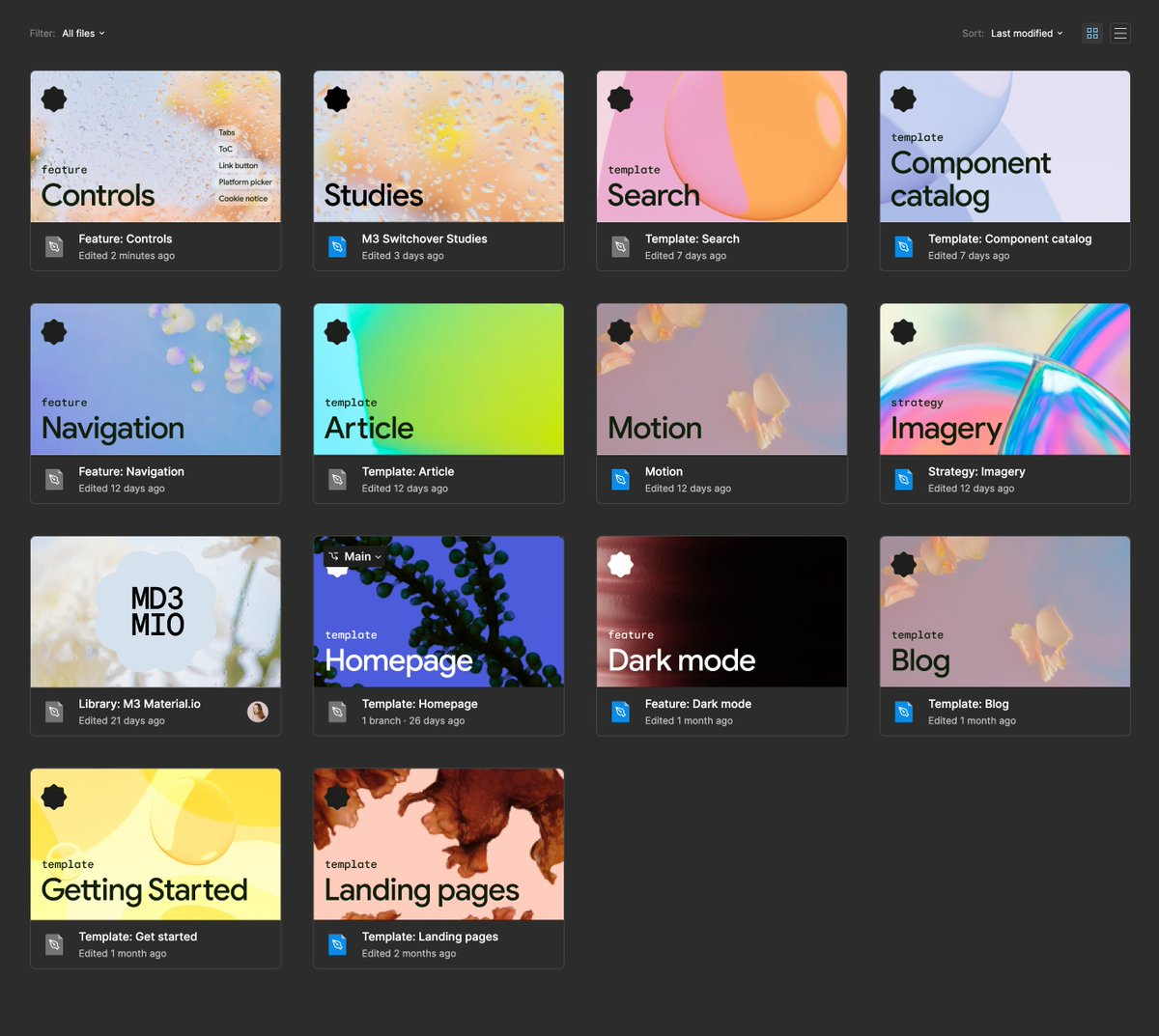 The interface presents a clean, modern, and organized dashboard layout with a focus on clear categorization through distinct tiles. The design utilizes soft gradients and subtle shadows to create a professional yet inviting visual experience.