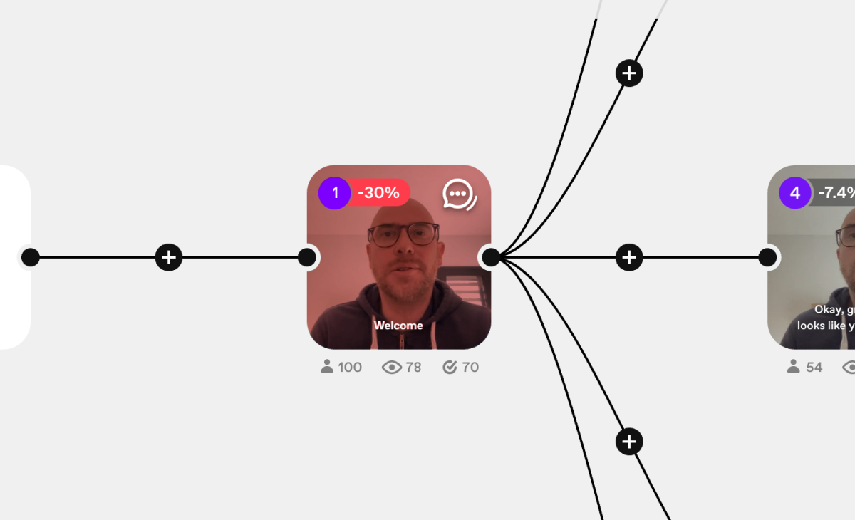 This image displays a network or connection diagram, likely representing social connections or data flow, characterized by clean lines and nodes. The design is minimalist and functional, using subtle color coding to indicate status or relationship strength.
