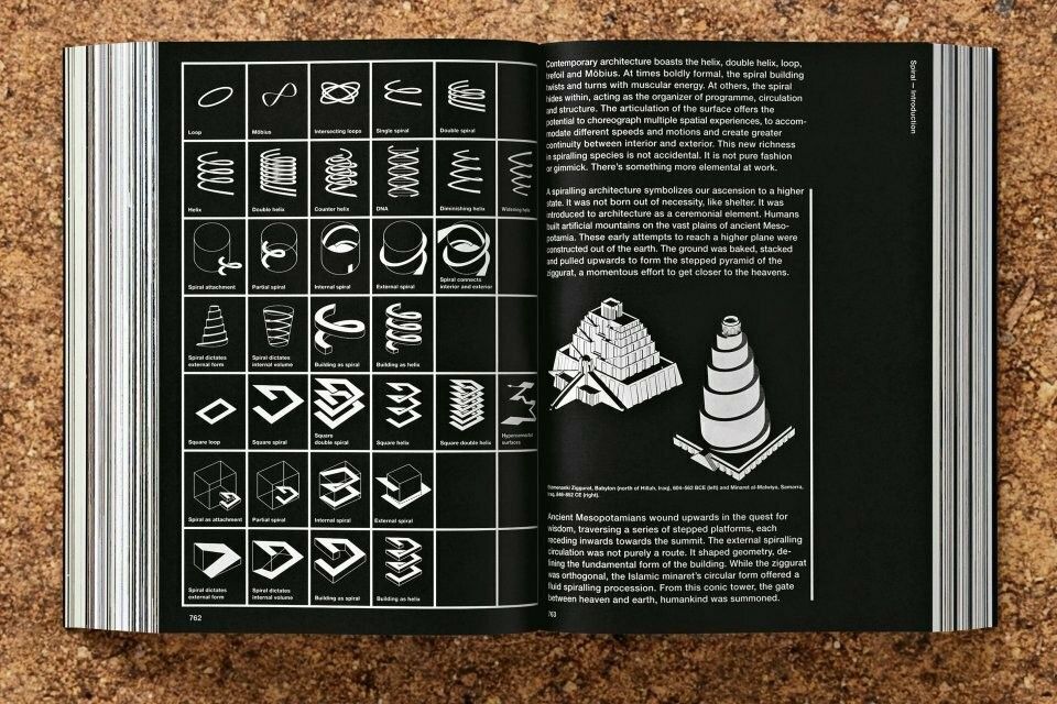 This image displays a highly detailed, technical diagram or architectural study presented in a stark, monochromatic style. The visual language relies on precise line work and schematic representations to convey complex structural or mechanical concepts, giving it an academic and rigorous feel.
