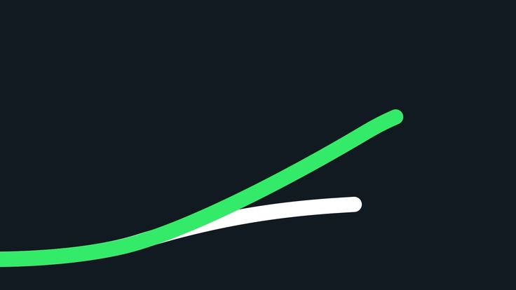 This is a minimalist line graph visualization set against a dark background, employing a vibrant green line to depict an upward trend. The design is clean, modern, and focuses purely on conveying a positive growth trajectory.