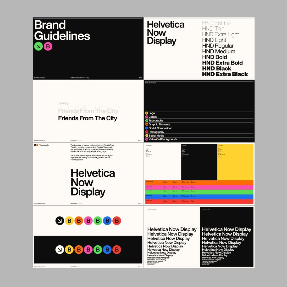 This image showcases a highly structured and minimalist design system presentation, emphasizing clean typography and clear visual hierarchy. The language is precise and professional, relying heavily on negative space and monochrome elements to convey sophistication.