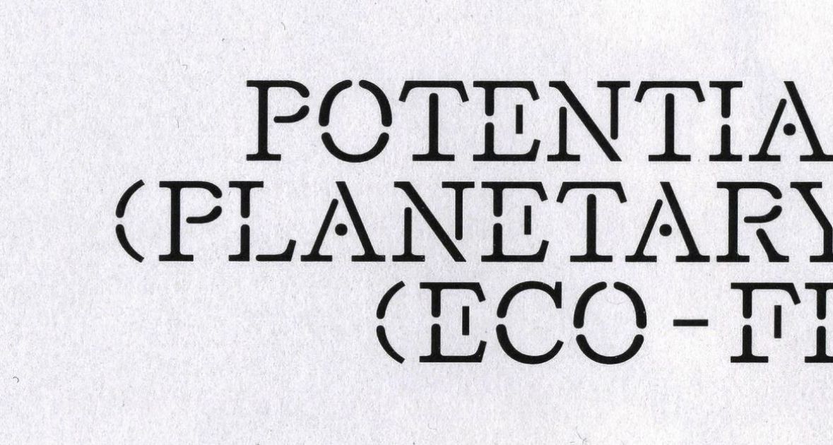 This is a stark, minimalist typographic composition utilizing high contrast between black text and a white background. The visual language is clean, objective, and academic, relying entirely on strong typography to convey serious or technical information.